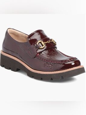 Women’s Sofft Prewitt Burgundy Patent Leather Bit Loafers